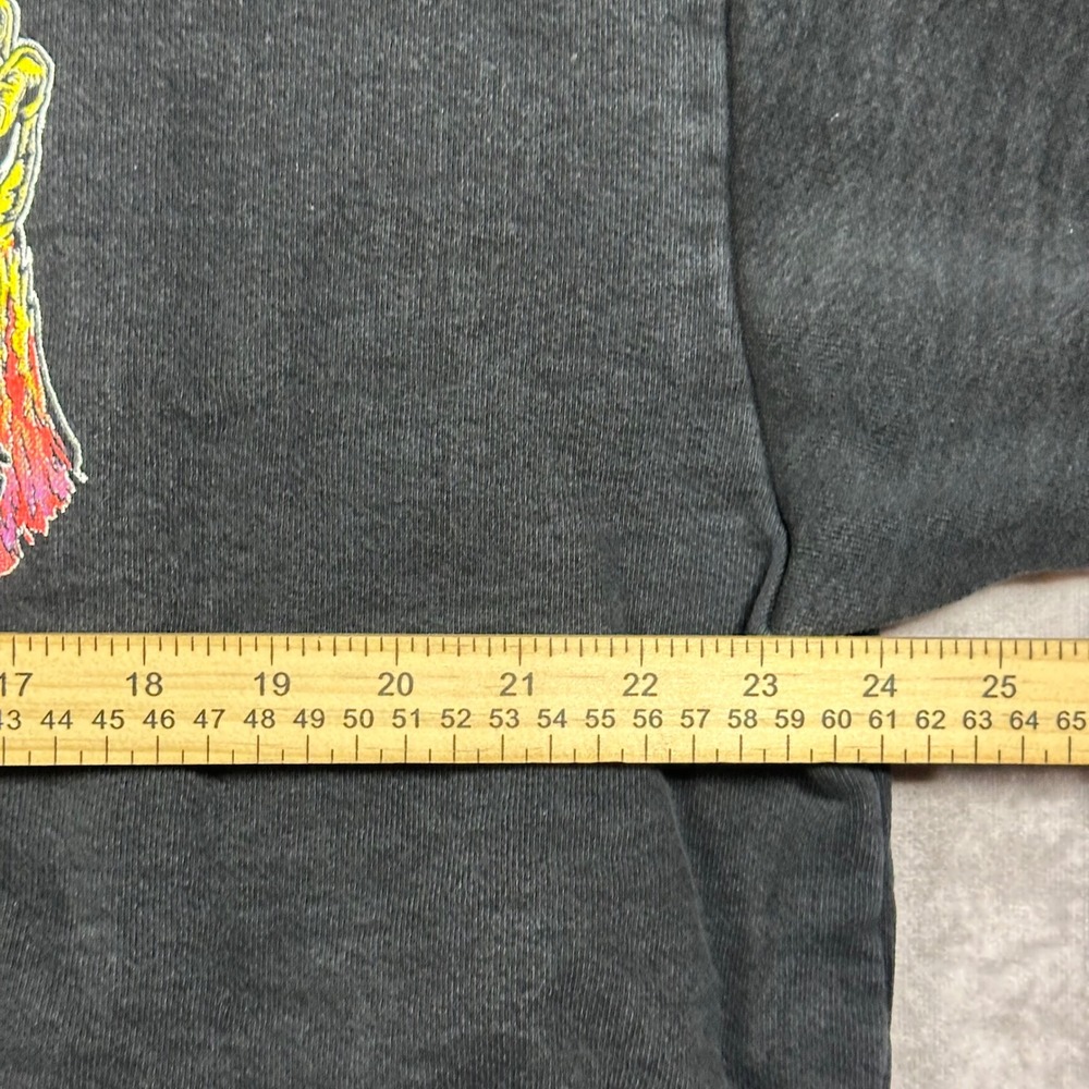 Warren Lotas End of Days Reaper Graphic Hoodie Black Mens XL Y2K Streetwear Rare - Picture 6 of 7